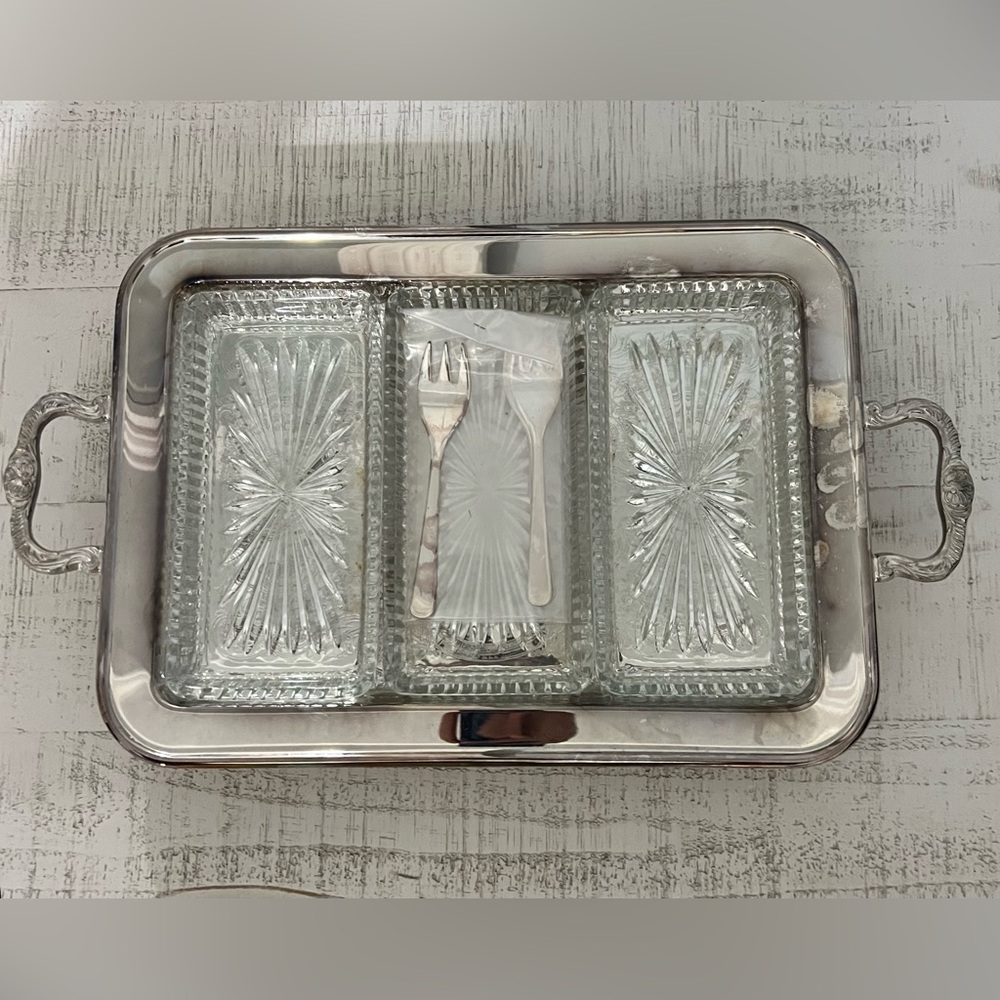 Vintage Leonard Silver Serving Set